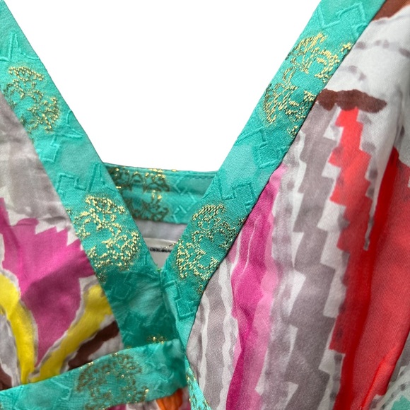 Vintage Milly Printed Bright Paisley Dress - Picture 4 of 14